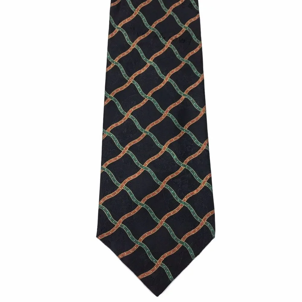 Stefano Ricci Men's Pure Silk Elegant black Green Red Necktie 59